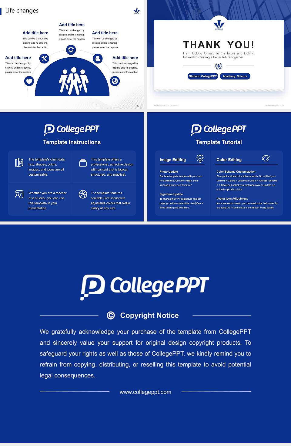 Iwate Prefectural University National Scholarship Defense PPT Template4:3 ratio PPT effect preview image4