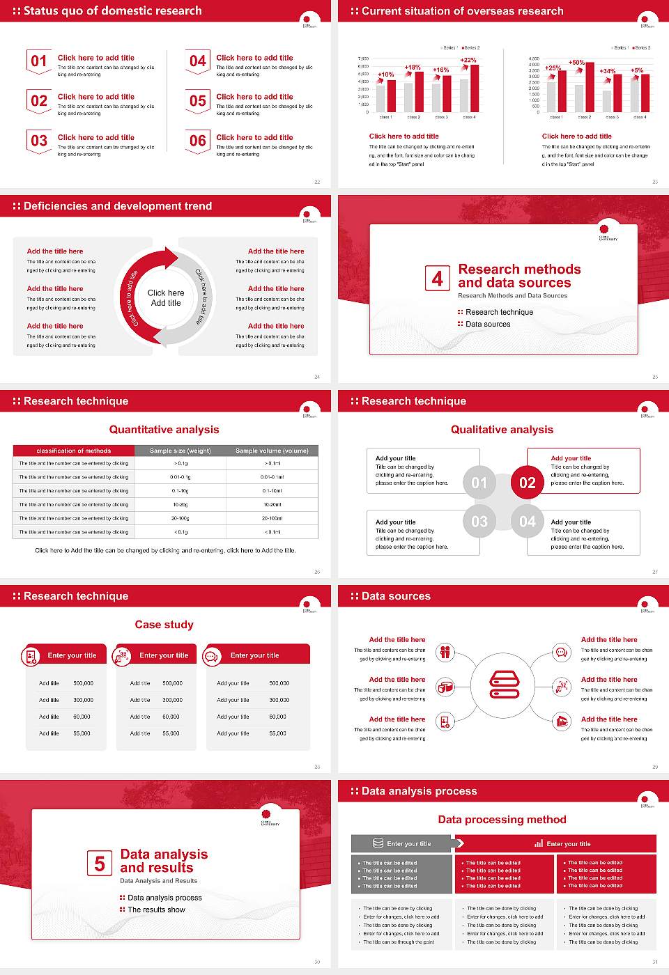 Chiba University Graduation Thesis Defense PPT Template16:9 ratio PPT effect preview image4