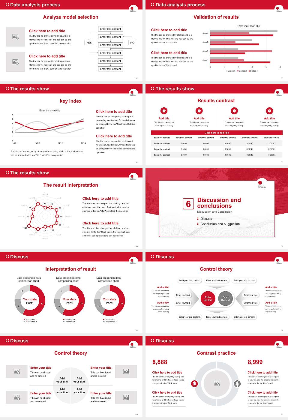 Chiba University Graduation Thesis Defense PPT Template16:9 ratio PPT effect preview image5