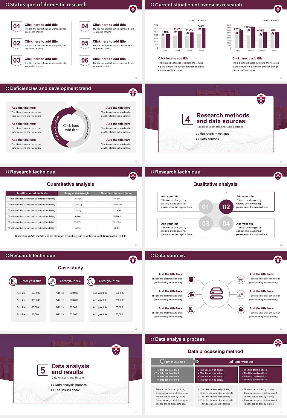 Saint Mary’s University Graduation Thesis Defense PPT Template16:9 ratio PPT effect preview image4