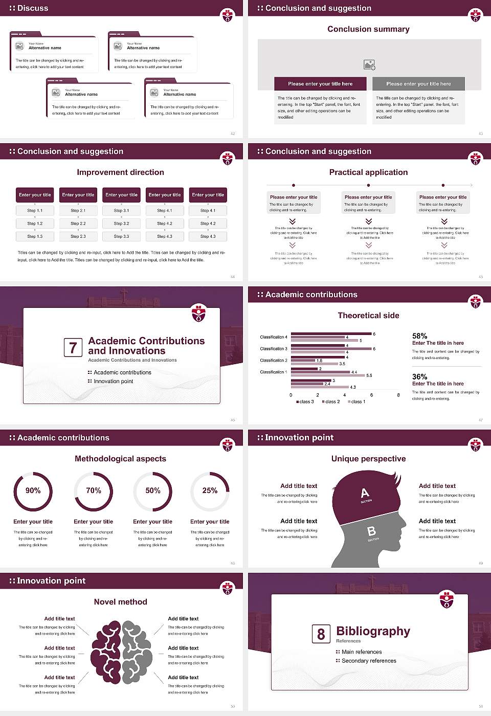 Saint Mary’s University Graduation Thesis Defense PPT Template16:9 ratio PPT effect preview image6