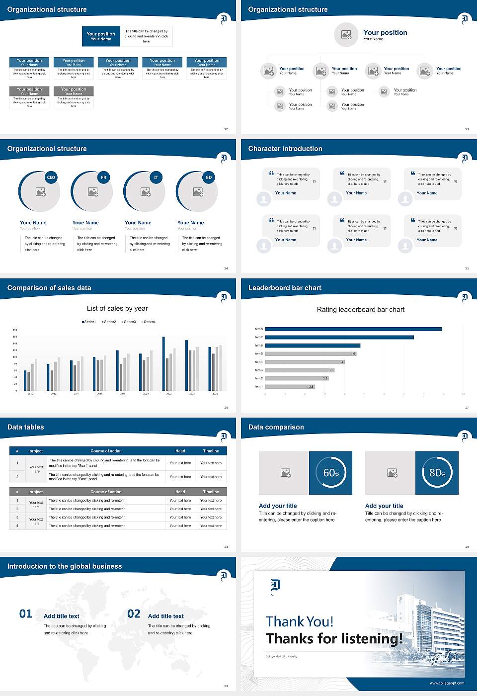 Dokkyo Medical University Academic Presentation/Research Findings Report PPT Template16:9 ratio PPT effect preview image4
