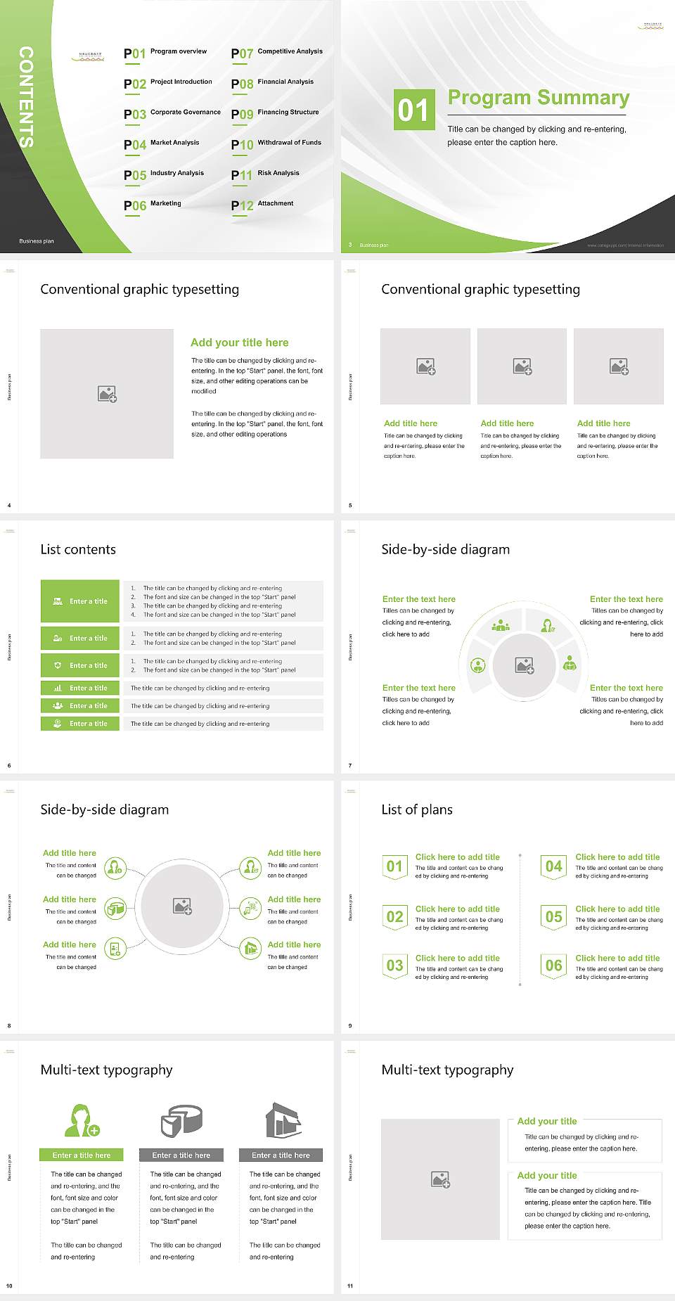 Akita University of Art Competition/Entrepreneurship Contest PPT Template4:3 ratio PPT effect preview image2