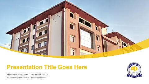 Assam Down Town University Course/Courseware Creation PPT Template