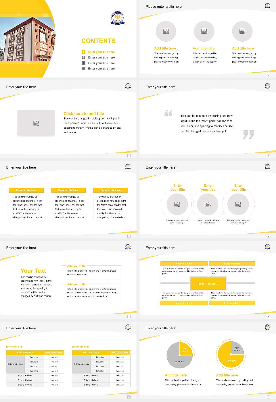 Assam Down Town University Course/Courseware Creation PPT Template16:9 ratio PPT effect preview image2
