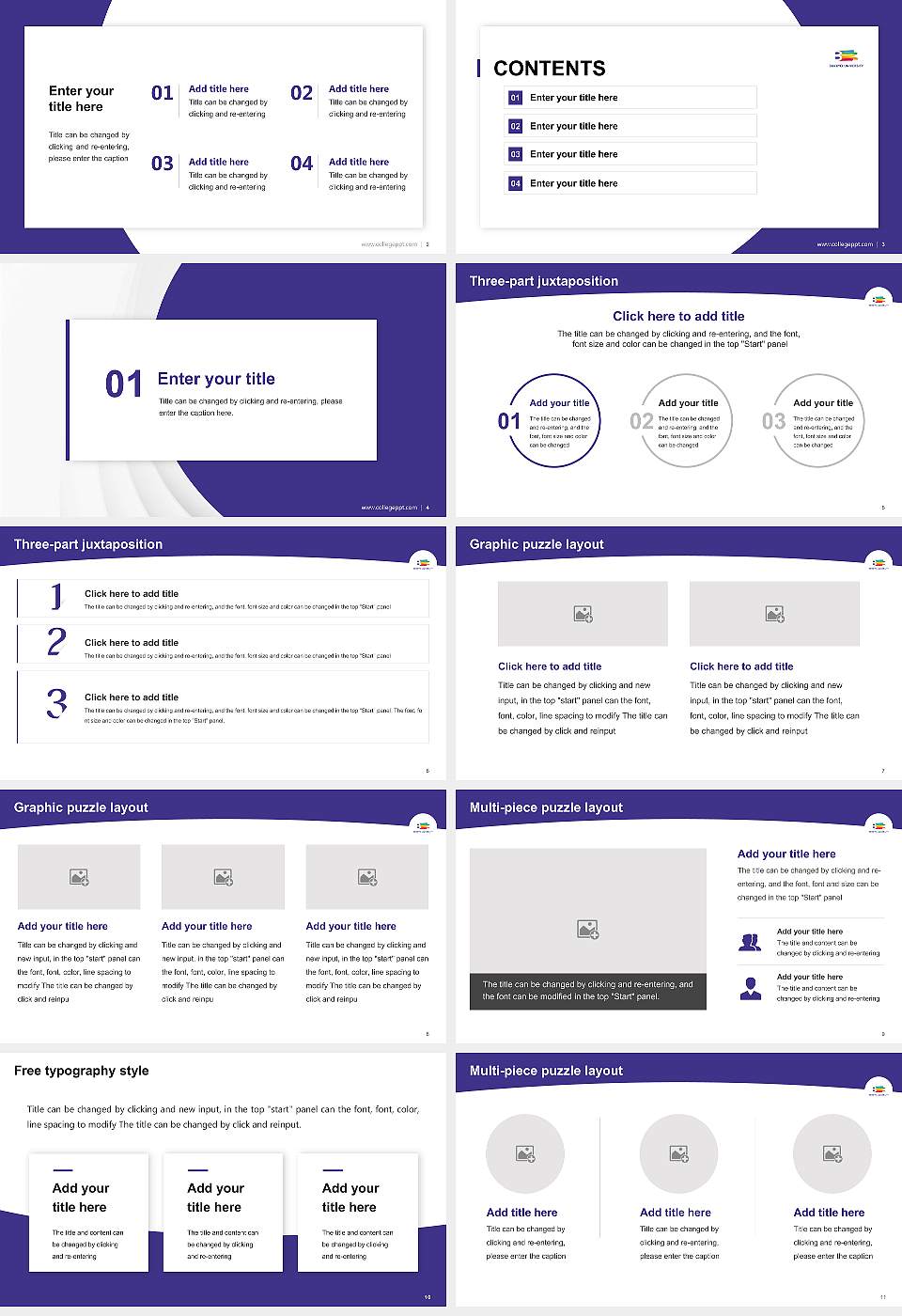 Bukkyo University Academic Presentation/Research Findings Report PPT Template16:9 ratio PPT effect preview image2