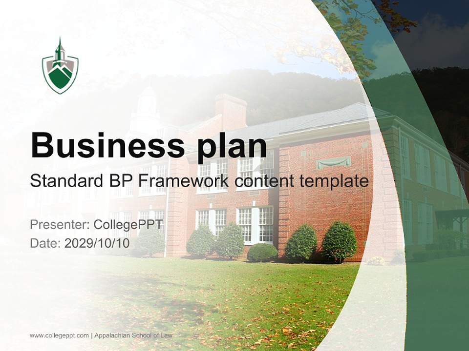 Appalachian School of Law Competition/Entrepreneurship Contest PPT Template4:3 ratio PPT effect preview image9