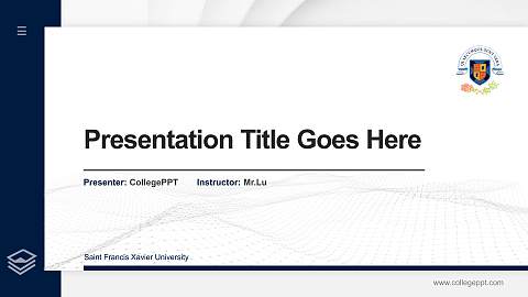 Saint Francis Xavier University Thesis Proposal/Graduation Defense PPT Template
