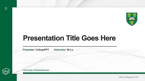 University of Saskatchewan Thesis Proposal/Graduation Defense PPT Template