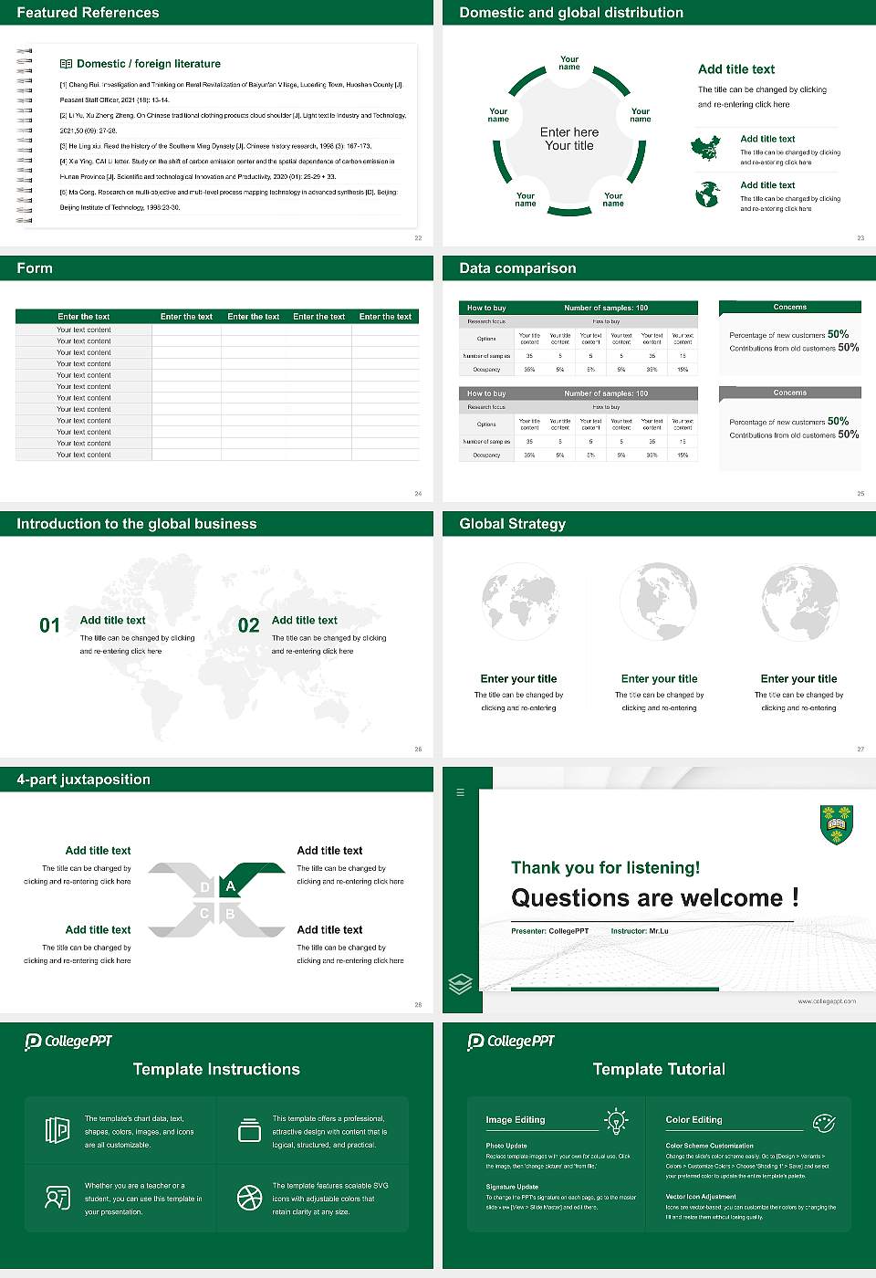 University of Saskatchewan Thesis Proposal/Graduation Defense PPT Template16:9 ratio PPT effect preview image4
