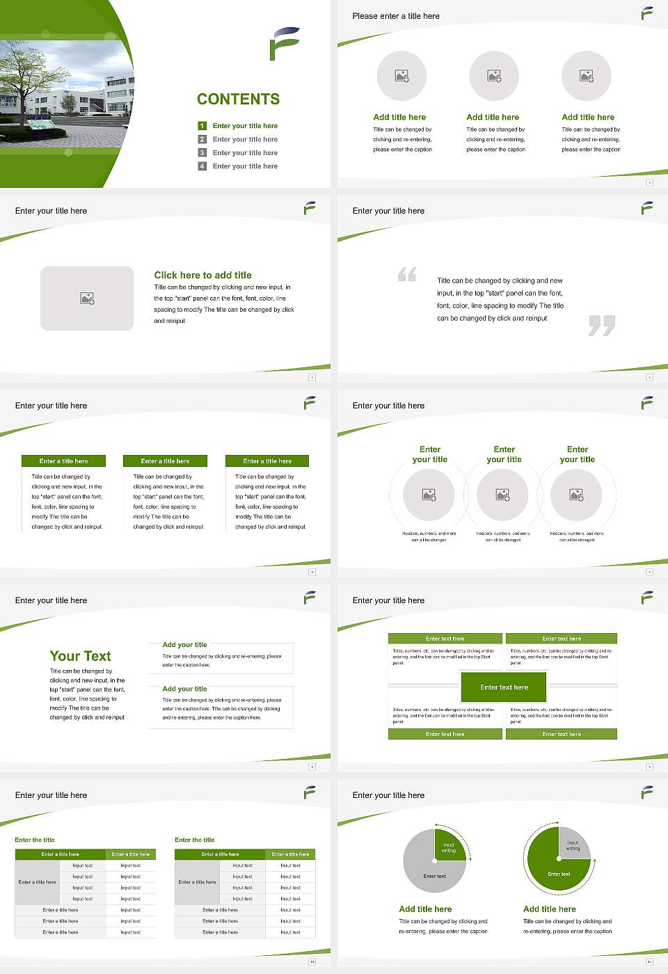 Fukushima University Course/Courseware Creation PPT Template16:9 ratio PPT effect preview image2