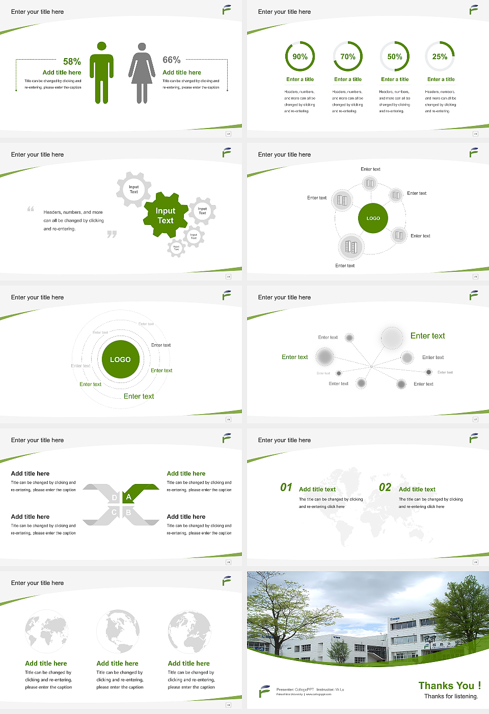 Fukushima University Course/Courseware Creation PPT Template_Slide preview image4