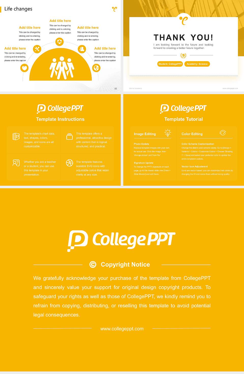 Ehime University National Scholarship Defense PPT Template4:3 ratio PPT effect preview image4