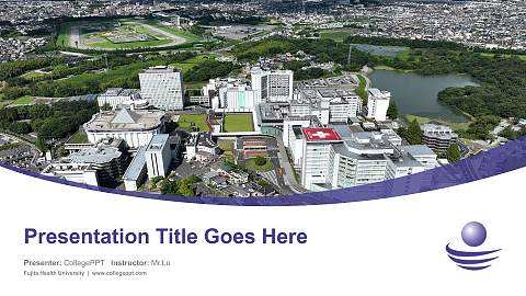 Fujita Health University Course/Courseware Creation PPT Template