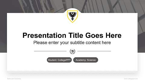 Dalhousie University National Scholarship Defense PPT Template