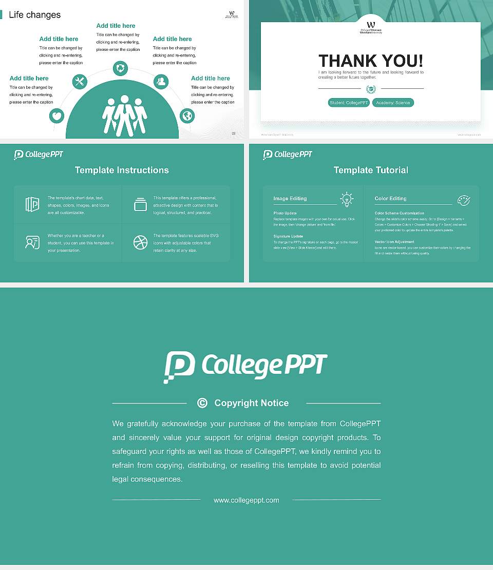 Wrexham Glynd?r University National Scholarship Defense PPT Template16:9 ratio PPT effect preview image4