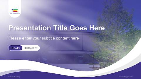 Bukkyo University Lecture Sharing and Networking Event PPT Template