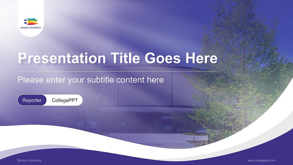 Bukkyo University Lecture Sharing and Networking Event PPT Template16:9 ratio PPT effect preview image1