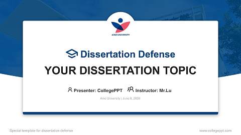 Aino University Graduation Thesis Defense PPT Template