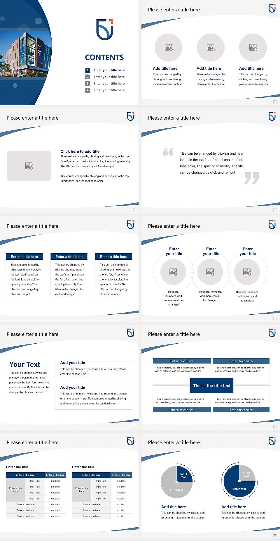 Ontario Tech University Course/Courseware Creation PPT Template4:3 ratio PPT effect preview image2