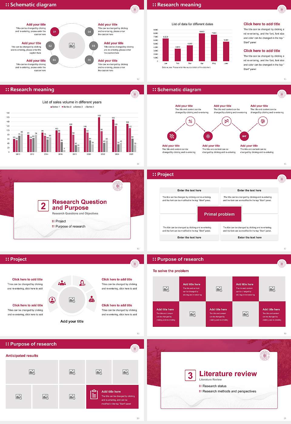 Fukuoka Jo Gakuin University Graduation Thesis Defense PPT Template16:9 ratio PPT effect preview image3