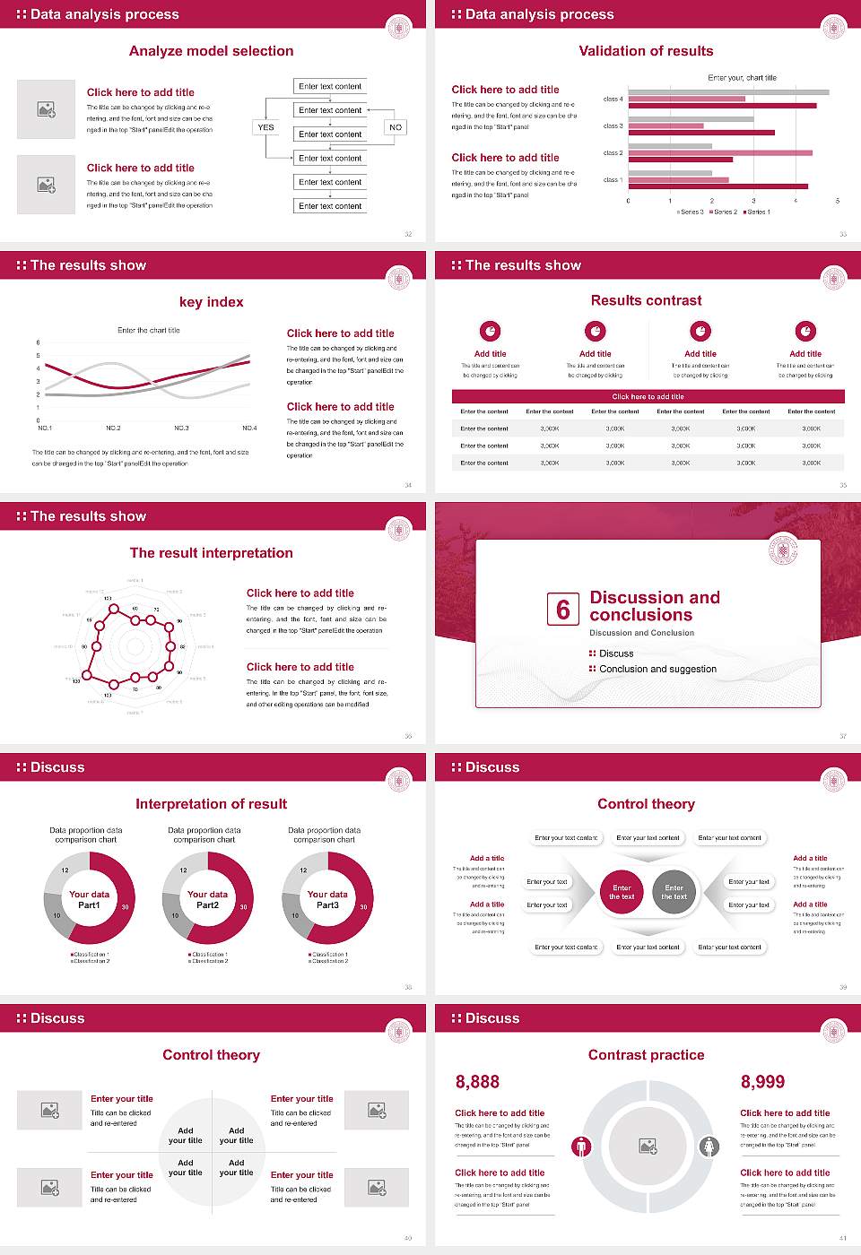 Fukuoka Jo Gakuin University Graduation Thesis Defense PPT Template16:9 ratio PPT effect preview image5