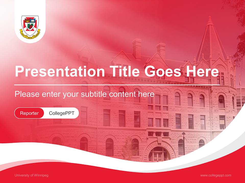 University of Winnipeg Lecture Sharing and Networking Event PPT Template4:3 ratio PPT effect preview image4