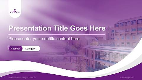 Doshisha Women’s College of Liberal Arts Lecture Sharing and Networking Event PPT Template