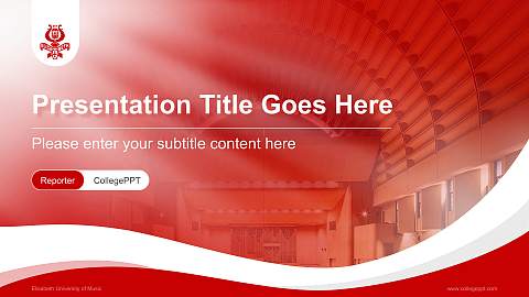 Elisabeth University of Music Lecture Sharing and Networking Event PPT Template