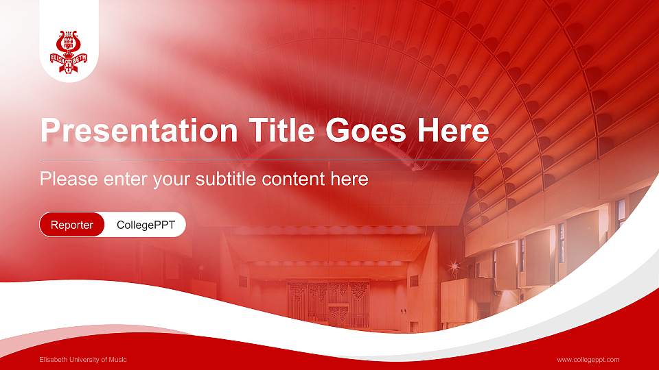 Elisabeth University of Music Lecture Sharing and Networking Event PPT Template16:9 ratio PPT effect preview image