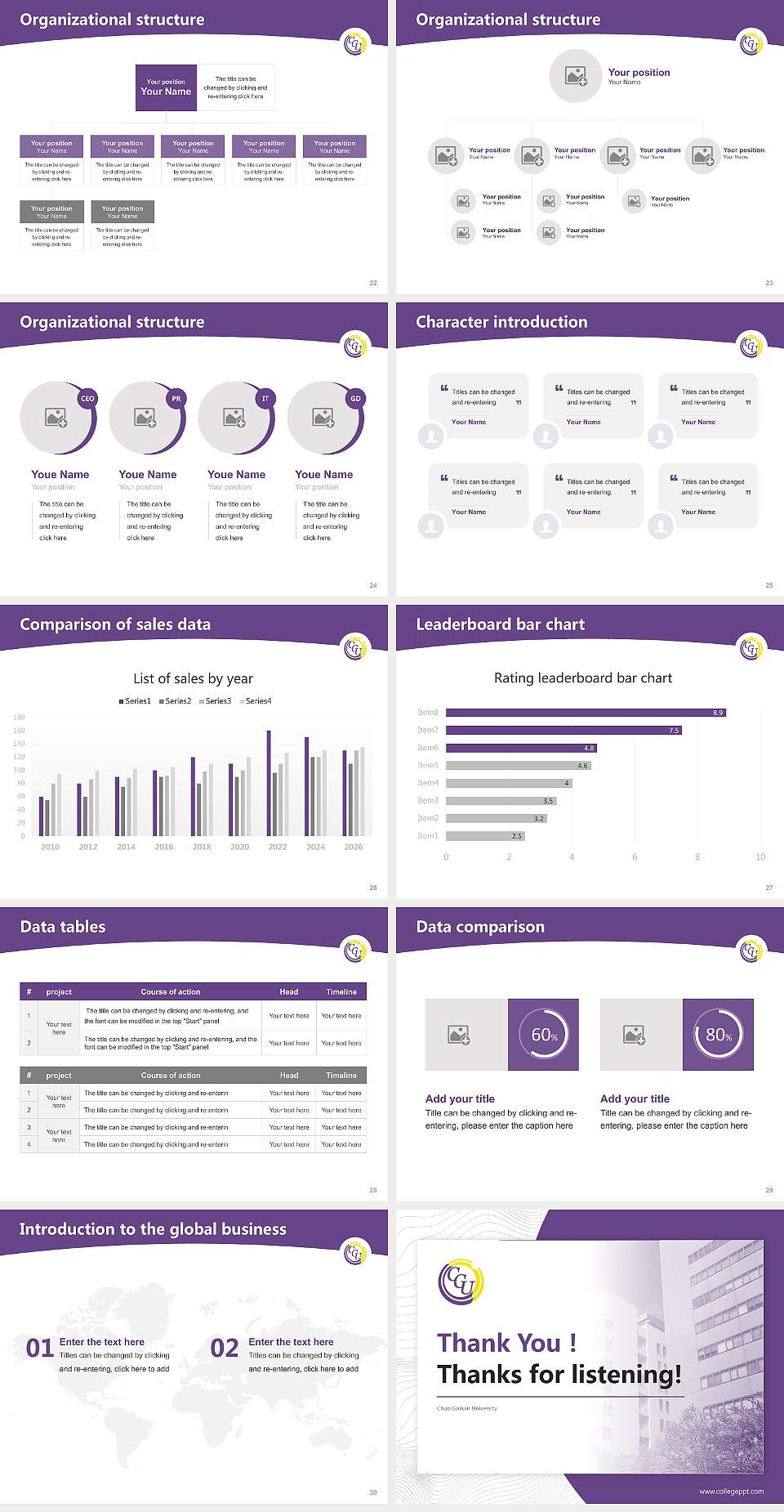 Chuo Gakuin University Academic Presentation/Research Findings Report PPT Template4:3 ratio PPT effect preview image4