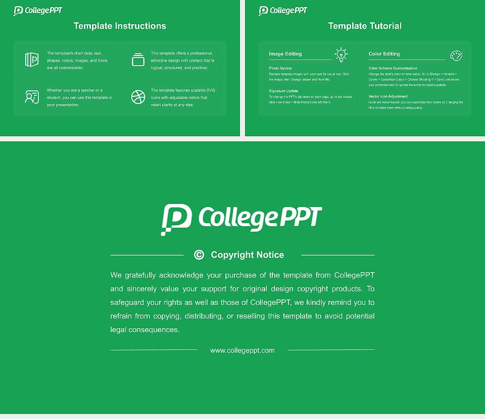 Aichi Gakusen University Course/Courseware Creation PPT Template16:9 ratio PPT effect preview image5