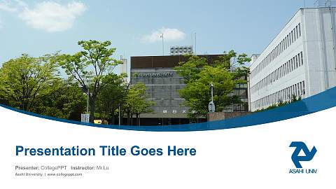 Asahi University Course/Courseware Creation PPT Template
