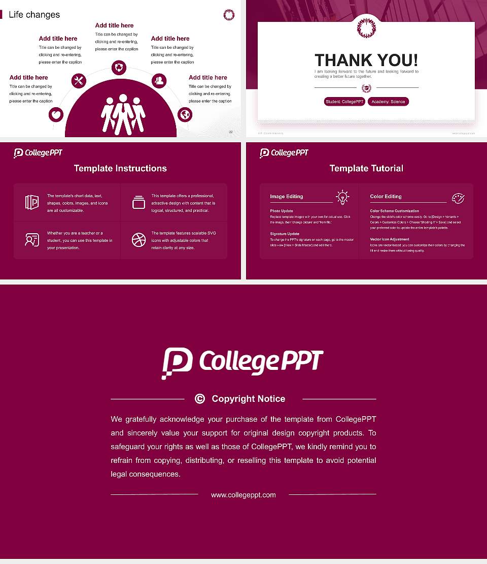 J. F. Oberlin University National Scholarship Defense PPT Template16:9 ratio PPT effect preview image4