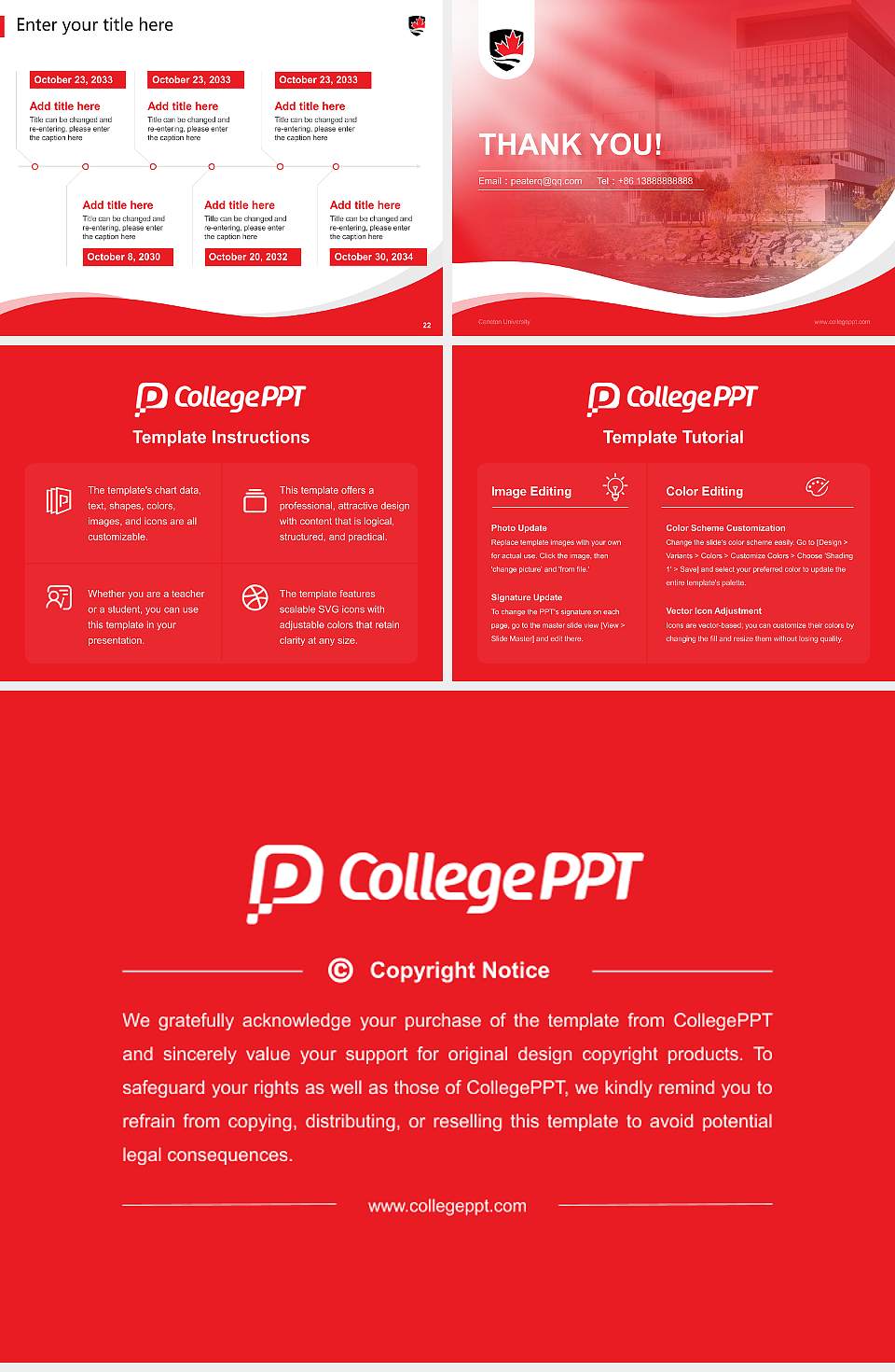 Carleton University Lecture Sharing and Networking Event PPT Template4:3 ratio PPT effect preview image4