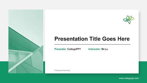 Fukuyama University General Purpose PPT Template