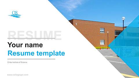 Chiba Institute of Science Resume PPT Template