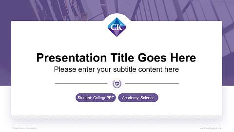 Chiba Keizai University National Scholarship Defense PPT Template