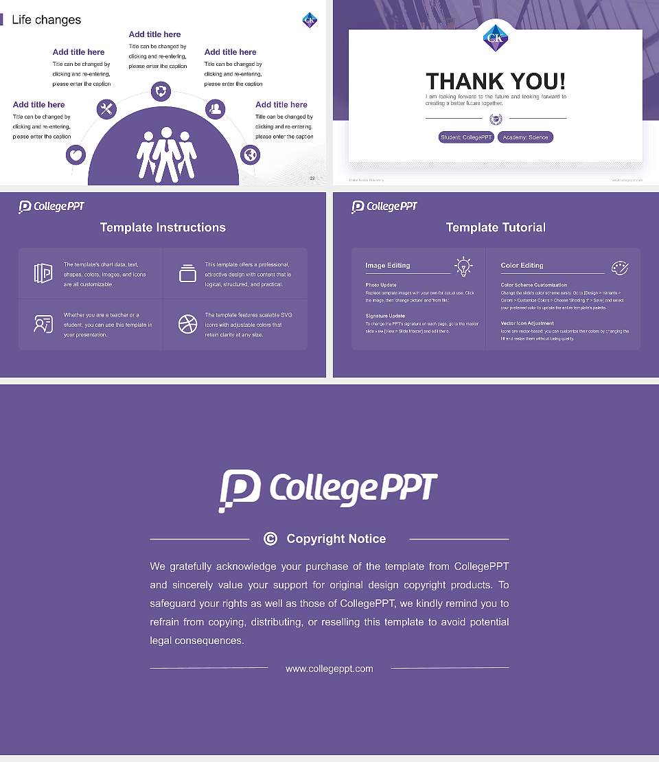 Chiba Keizai University National Scholarship Defense PPT Template16:9 ratio PPT effect preview image4