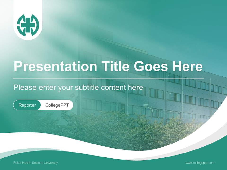 Fukui Health Science University Lecture Sharing and Networking Event PPT Template4:3 ratio PPT effect preview image4