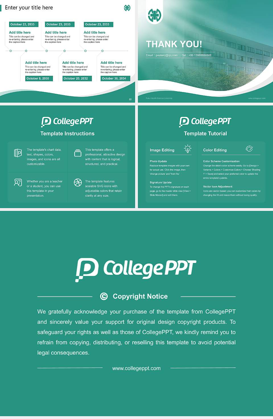 Fukui Health Science University Lecture Sharing and Networking Event PPT Template4:3 ratio PPT effect preview image4