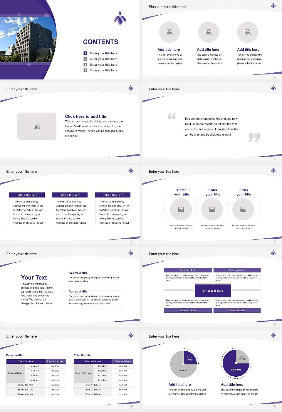 Aichi Prefectural University Course/Courseware Creation PPT Template16:9 ratio PPT effect preview image2