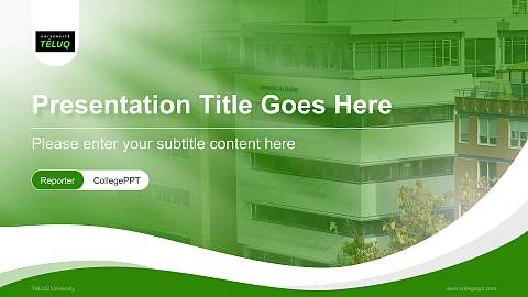 TéLUQ University Lecture Sharing and Networking Event PPT Template