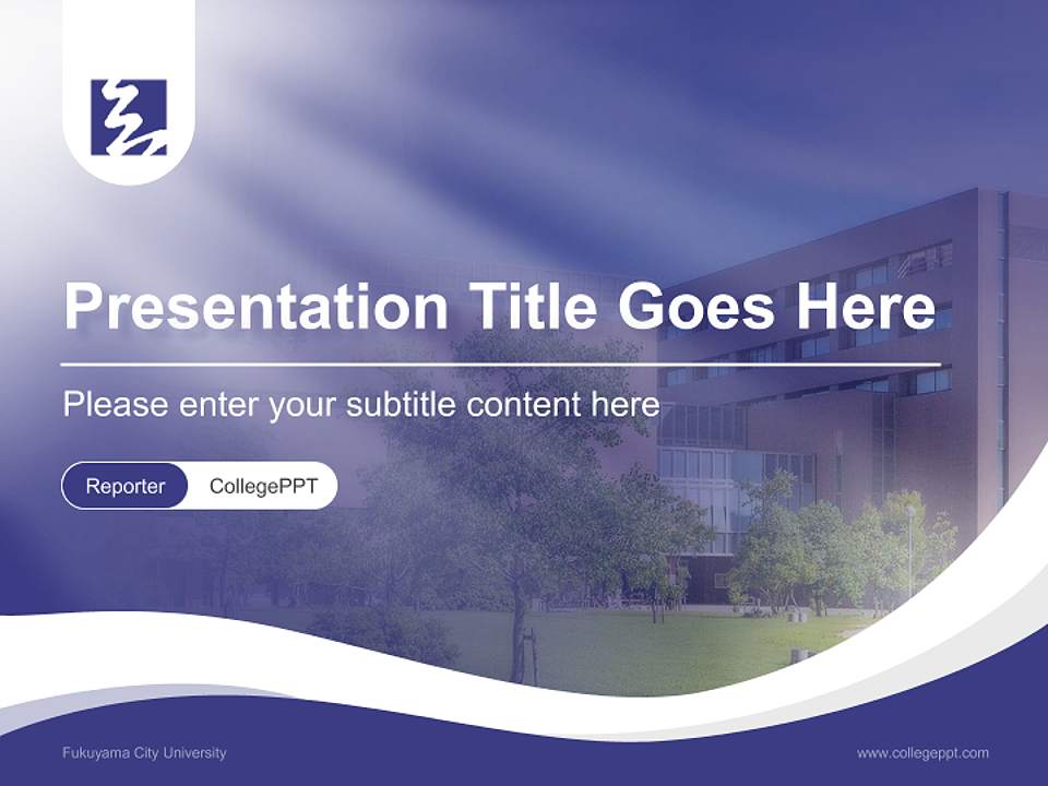 Fukuyama City University Lecture Sharing and Networking Event PPT Template4:3 ratio PPT effect preview image4