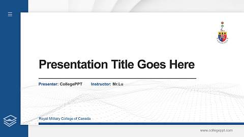 Royal Military College of Canada Thesis Proposal/Graduation Defense PPT Template