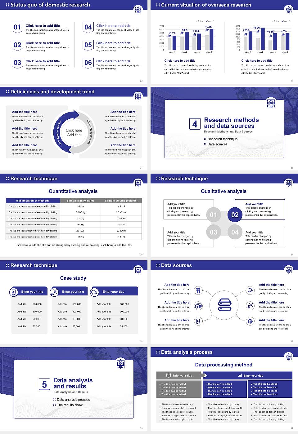 Azabu University Graduation Thesis Defense PPT Template16:9 ratio PPT effect preview image4