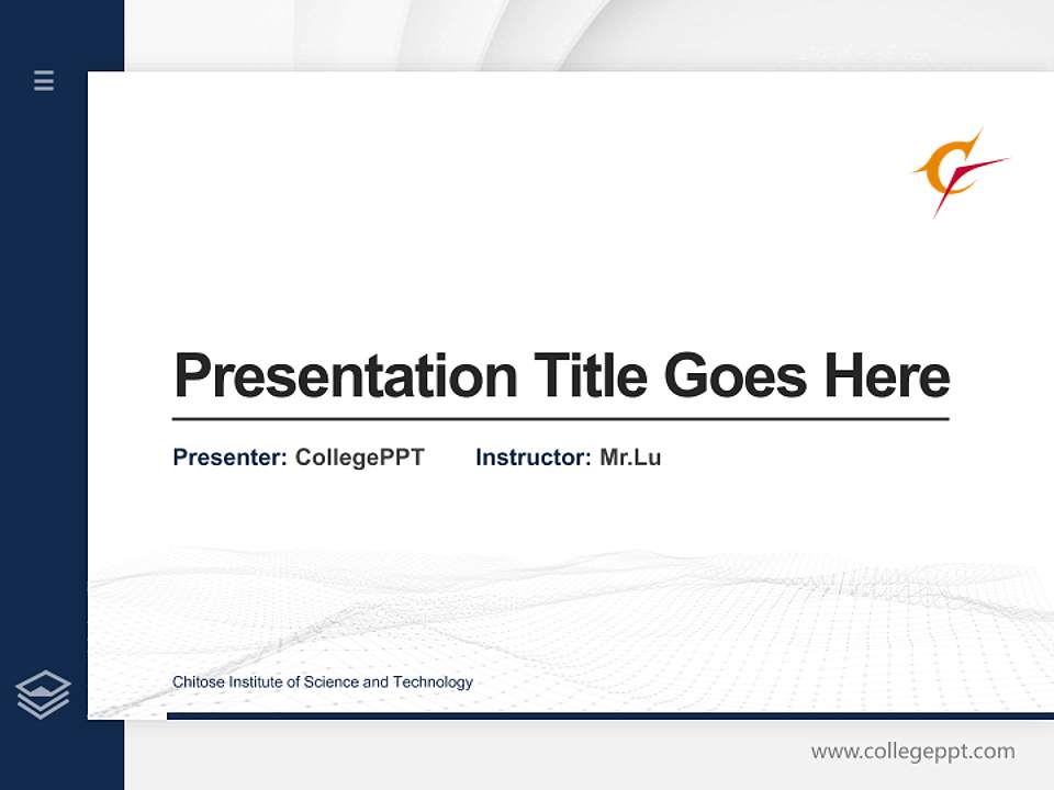 Chitose Institute of Science and Technology Thesis Proposal/Graduation Defense PPT Template4:3 ratio PPT effect preview image5