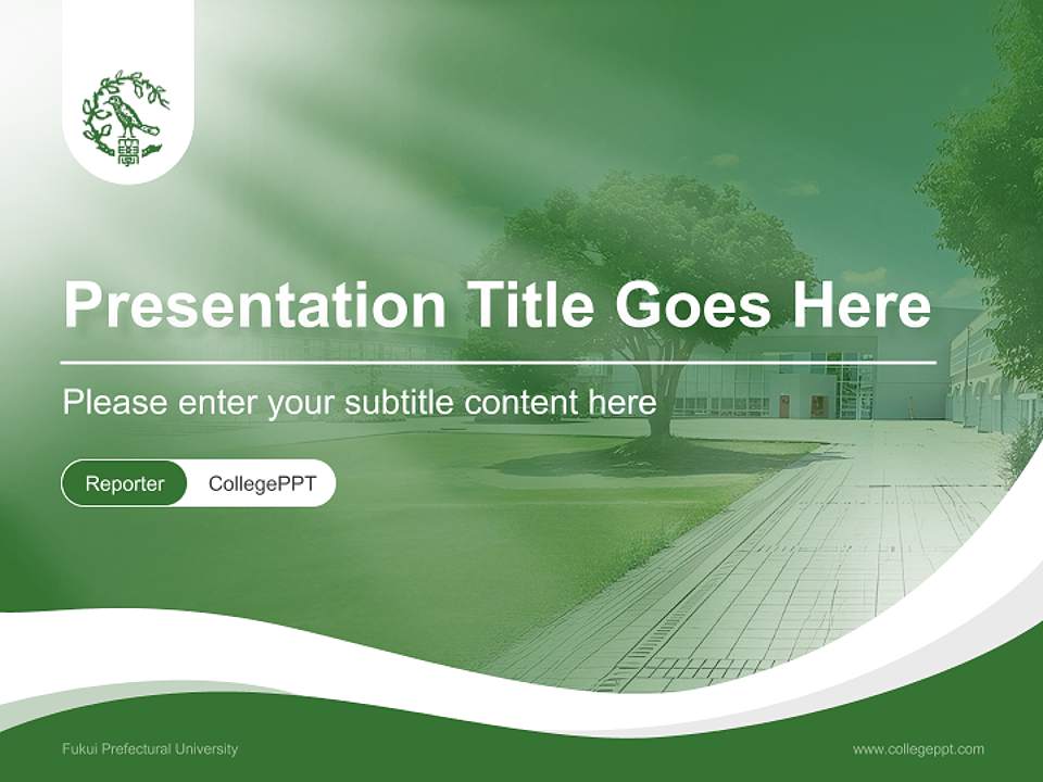 Fukui Prefectural University Lecture Sharing and Networking Event PPT Template4:3 ratio PPT effect preview image4