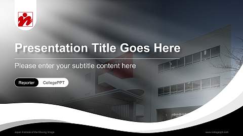 Japan Institute of the Moving Image Lecture Sharing and Networking Event PPT Template