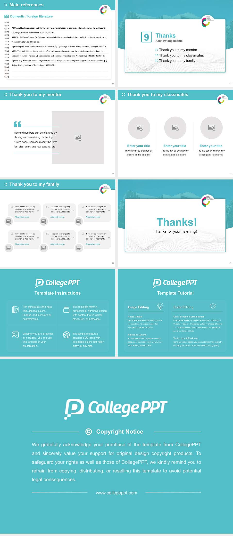 Emily Carr University of Art and Design Graduation Thesis Defense PPT Template4:3 ratio PPT effect preview image7